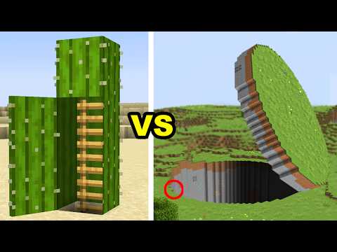 $1 vs $1,000,000 Secret Base in Minecraft