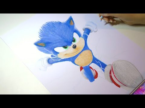 Drawing Sonic The Hedgehog (2020) Sonic The Movie