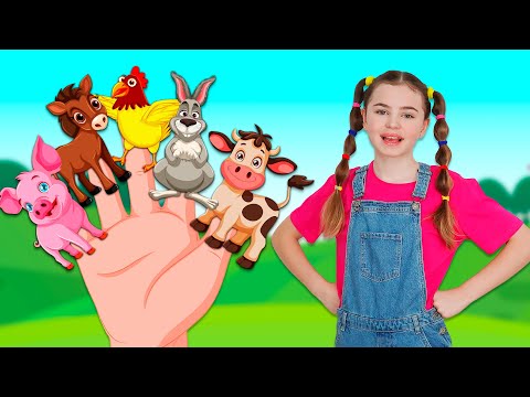 Farm Animals Finger Family | Nick and Poli - Kids Songs & Nursery Rhymes