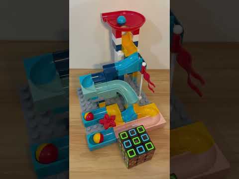 Marble Run ASMR 🔴🟡🔵 917  Satisfying Building Blocks #marblerun #marblerace #asmr