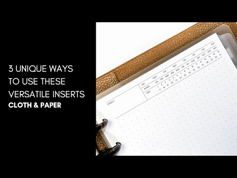 Executive Note Inserts 3 Ways | Cloth & Paper