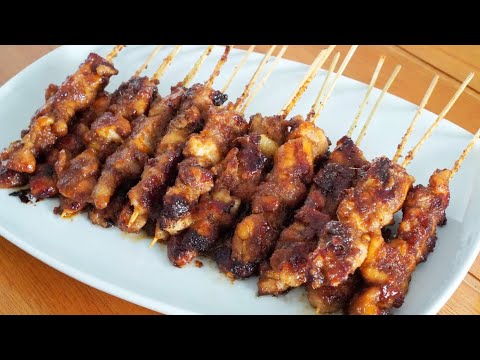 MUDAH PRAKTIS DAN GAMPANG...SATE AYAM BUMBU MANIS FAVORIT KELUARGA DIRUMAH