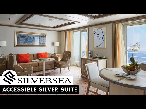 Silver Muse | Accessible Silver Suite Walkthrough Tour & Review | Silversea Cruises | 4K | 2024