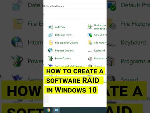 How to create a software RAID in Windows Server operating system #shorts #short #shortvideo