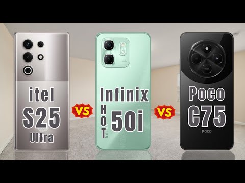 itel S25 Ultra vs infinix Hot 50i vs Poco C75 ⚡ Full Comparison