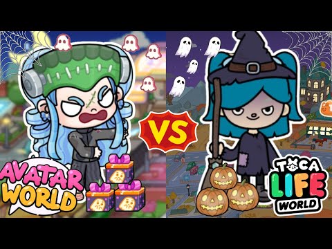 SCARY! 😱 AVATAR WORLD VS TOCA BOCA HALLOWEEN EDITION 😱