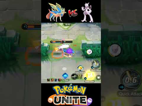 Zacian vs Mewtwo X Ultimate Battle 💥|| Pokemon unite