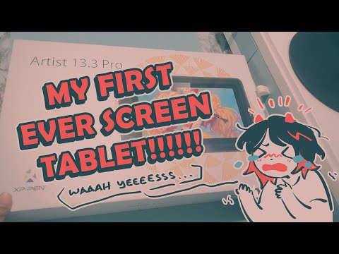 🎨 My First Screen Tablet 💕| XP-Pen Artist 13.3 Pro Review | Doodling OCs