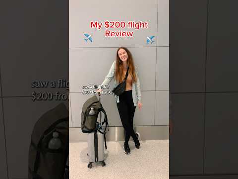 $200 FLIGHT TO EUROPE?! (My Honest Review) #budgettravel #shorts