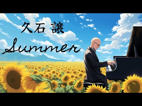 久石 譲 Summer オルゴール 〜ひまわり畑🌻〜【睡眠用・作業用BGM・究極の癒し、1時間】Joe Hisaishi/Summer  music box, relaxing BGM