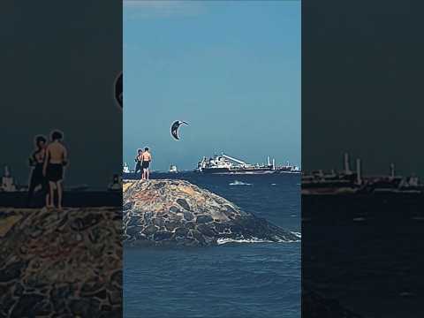 Kitesurfing at Singapore Beach | East Coast Park