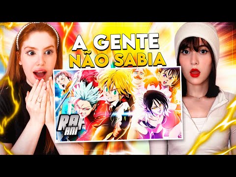 REACT Rap dos 7 Pecados Capitais (Nanatsu no Taizai) | AniRap | CR Reacts