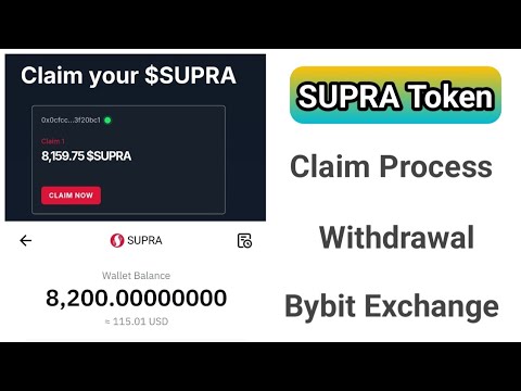 SUPRA Token Claim Process | SUPRA Token Withdrawal Process