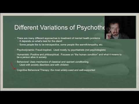 PSYC 101: Chapter 16: Treatment and Therapy: Cognitive Behavioral Therapy, medication, and flooding.