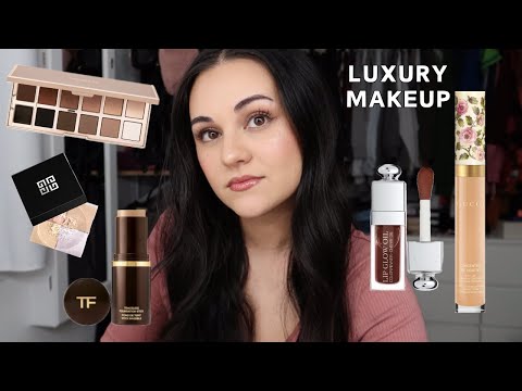 FULL FACE OF LUXURY MAKEUP💰 is it worth it?!