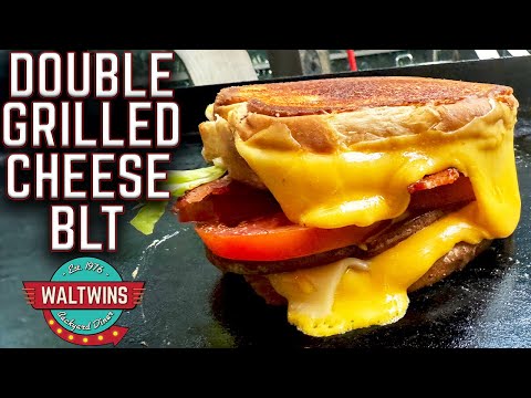 THIS HAS TO BE YOUR NEXT COOK! DOULBE GRILLED CHEESE BLT ON THE GRIDDLE! EASY RECIPE