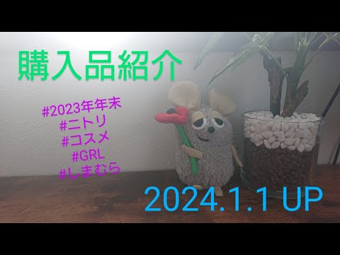 【Haul】2023年年末購入品紹介＊2024.1.1/ニトリ/コスメ/GRL/しまむら