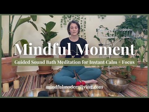 Mindful Moment #28 | Sound Bath Meditation | Early Fall