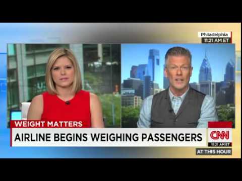 CNN News August 14 2015 Airline to start weighing passengers