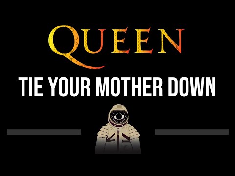 Queen • Tie Your Mother Down (CC) (Upgraded Video) 🎤 [Karaoke] [Instrumental Lyrics]