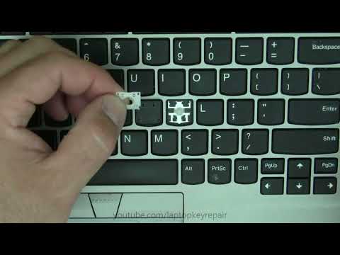 Lenovo ThinkPad E15 Silver Laptop How to Key Cap Repair