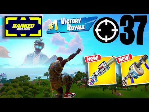 37 Elimination Solos "Ranked Battle Royale" Gameplay Wins (Fortnite Chapter 2 Remix PS4 Controller)