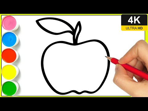 LIVE HOW TO DRAW A APPLE  || STEP BY STEP APPLE DRAWING || BY ARYA DRAWING ART