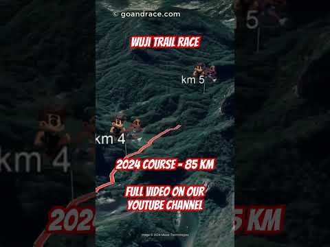 Wuyi Trail Race (2024): fly over the 85 km course! Video of the race path.