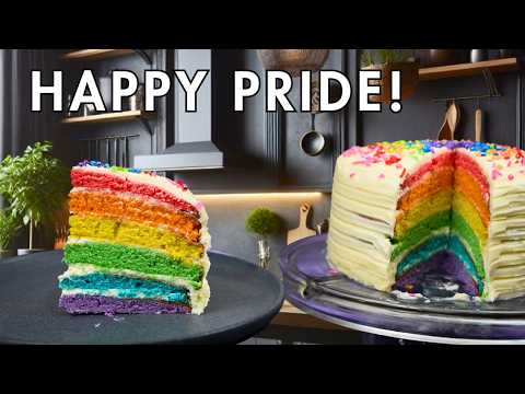 LGBTQ+ Rainbow Cake | Celebrate Pride with a Show-Stopping Layer Cake