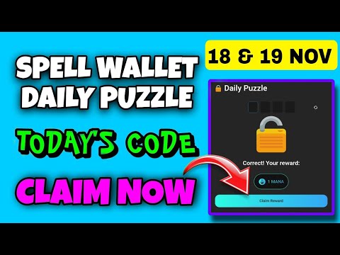 Spell Wallet Daily Puzzle Today 18 November | Spell Wallet Today Puzzle | Spell Wallet Secret Code