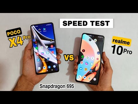 Poco X4 pro 5g vs realme 10 pro 5g global Speed Test & Comparison | Snapdragon 695 vs 695 🔥