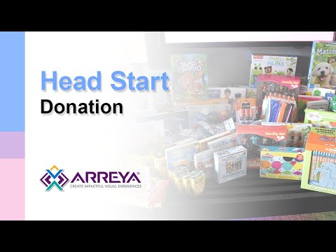 Arreya 2022 Head Start Donation