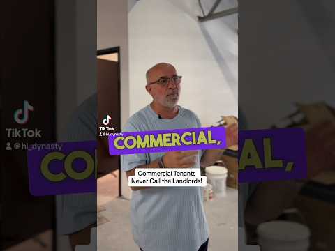 COMMERCIAL TENANTS NEVER CALL THE LANDLORD! #commercialrealestate #realestatetips