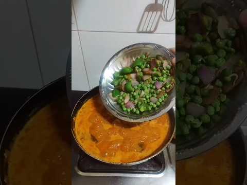 #today dinner🍽 😍#north indian special #peas#aloo#capsicumgravy #shorts#viral#trending#shortsfeed #yt