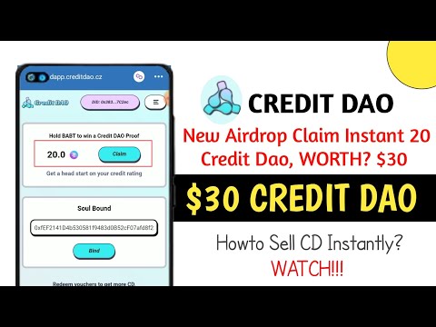 BAB Holda Instant 20 CREDIT DAO Airdrop Token Claim on Trust wallet $30 || Matic Faucet Hack Gas Fee