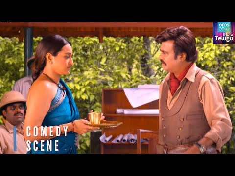 Lingaa Movie Comedy Scene | Rajnikanth Scolds Sonakshi Sinha | Rajnikanth, Sonakshi | Telugu Movie