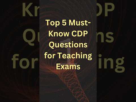 Top 5 Must Know CDP Questions for Teaching Exam #htetpreparation #reet2024  #ctet #htet2024 #uptet