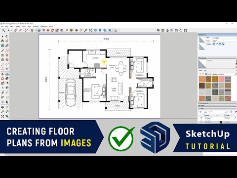 How to Trace or Create Floor Plans FROM IMAGES in SketchUp Pro 2023