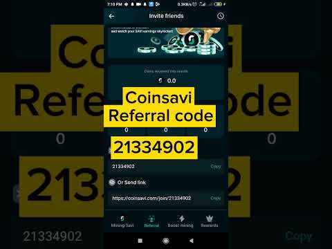 Coinsavi referral code. coinsavi mining app referralcode. #coisavireferralcode