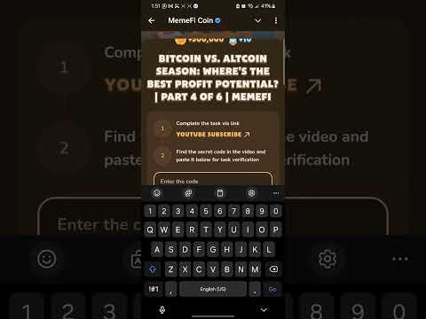 BITCOIN VS. ALTCOIN SEASON: WHERE'S THE BEST PROFIT POTENTIAL? | Memefi New video code #memefi