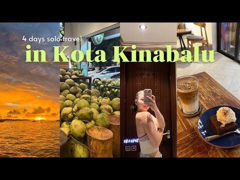 solo travel in Kota Kinabalu, Malaysia🕌🌴| I made friends at a cafe☕| KL to Singapore by bus!