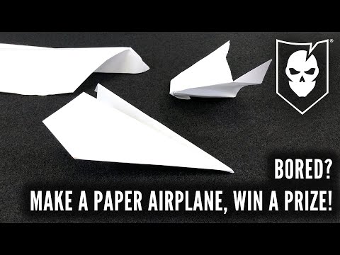 Bored? Make a Paper Airplane, Win a Prize!