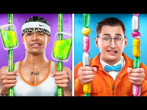 JOCK and NERD Become Doctors! Awesome Parenting Hacks in Hospital! Good vs Bad Doctor!