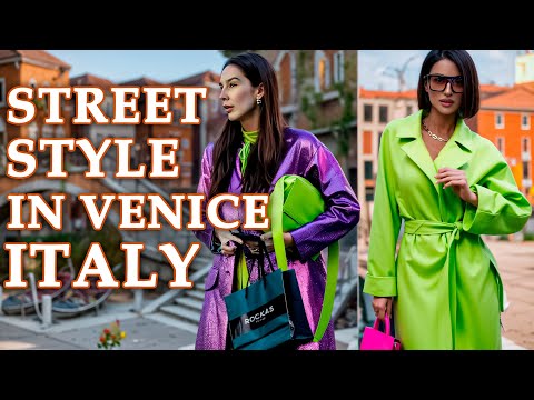 Street Style in VENICE ITAlY|| Top Early FALL 2024 #venice2024 #streetstyle2024 #italianstreetstyle