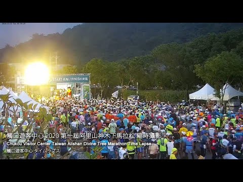 阿里山即時影像-觸口遊客中心-2020第一屆阿里山神木下馬拉松-縮時 | Chukou Visitor Center Timelapse in Alishan, Taiwan