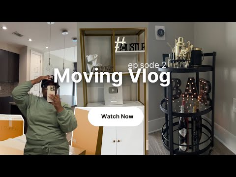 MOVING VLOG ep2 | window cleaning in a highrise + putting furniture together + still unpacking