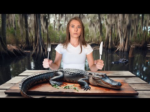 Only Eating ALLIGATOR for a Whole Day in Florida