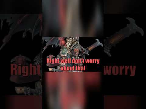 Warhammer 40K Meme Dub: The Grey Knight Venerable Dreadnought Disturbs The Tiny Khorne Daemon