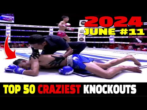 Top 50 Craziest Knockouts JUNE 2024 #11 (Muay Thai•MMA•Kickboxing•Boxing)