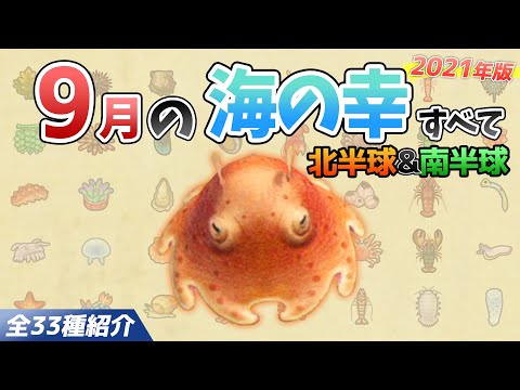 【あつ森】9月に捕れる海の幸を全てを紹介！出現時間や影のサイズ、捕まえ方、値段など徹底解説！ダイオウグソクムシやオオシャコガイ、タカアシガニなどレアが大量【あつまれどうぶつの森　9月海の幸図鑑】